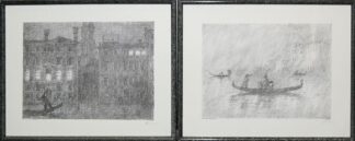 0138-Paul Flora, " Zwei Bajazzi", "Tango Notturno", "Carnevale Veneziano", "Venezianische Tristezza", 4 sign. Radierungen & 5 Offset-Lithographien von 1980-92, gerahmt
