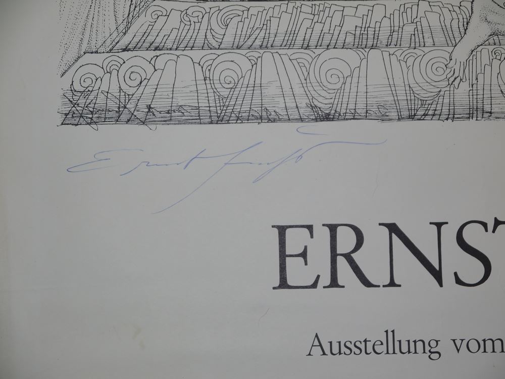 0141-Ernst Fuchs, Cosima, Christine Kaufmann und Ausstellungsplakat Galerie Gmurzynska, 3 signierten Graphiken – Bild 6