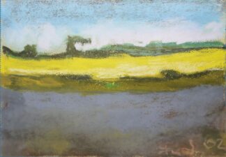 0143-Klaus Fußmann, "Raps bei Kattrott", signiertes Pastell von 2002, gerahmt