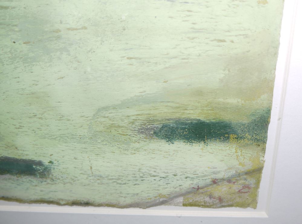 0149-Klaus Fußmann, Bewölkte Landschaft, Ölgemälde, gerahmt – Bild 2