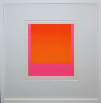 0154-Rupprecht Geiger, Ohne Titel, signierte Farbserigraphie, gerahmt