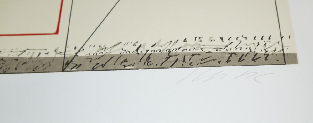 0179-Otto Herbert Hajek, 8 Farbserigraphien aus "Briefe von Otto Herbert Hajek in Serigrafie", signiert - Image 3