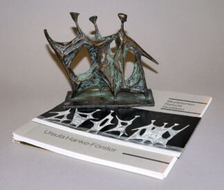 0181-Ursula Hanke-Förster, 3 Tänzer, Bronzeplastik von 1963 mit Monographie "Ursula Hanke-Förster Skulpturen-Reliefs-Graphiken"