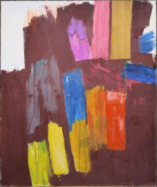 0185-Fritz Harnest, Expressive Farbflächenmalerei, großes Ölgemälde um 1970