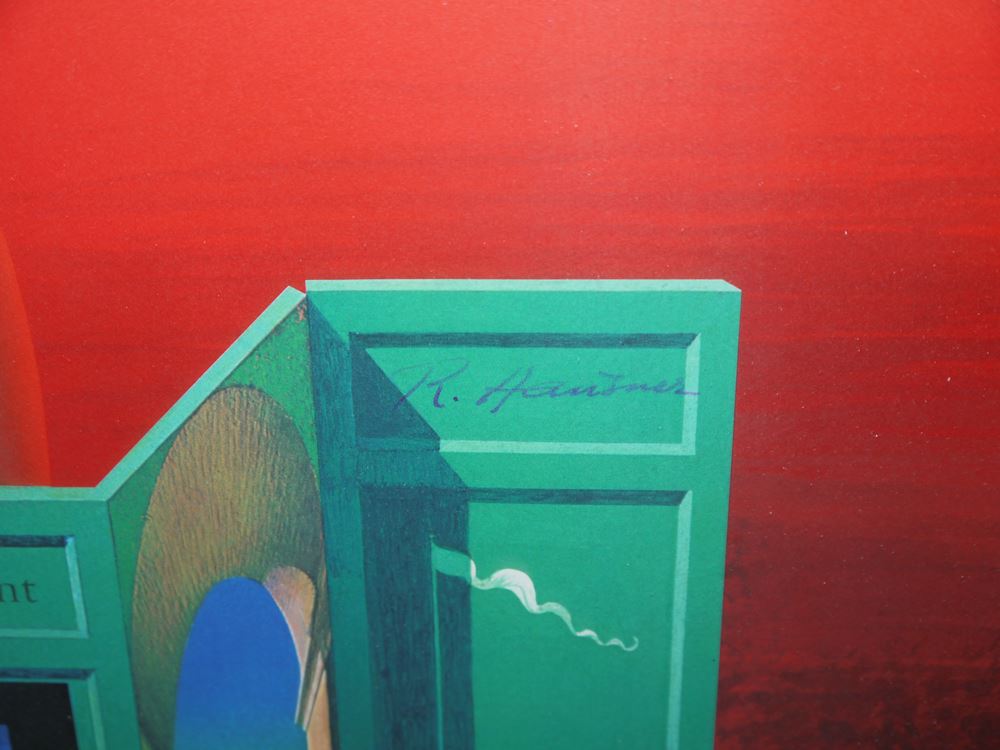 0186-Rudolf Hausner, "Eva's Paravant", signierte Farblithographie von 1980, galeriegerahmt - Image 2
