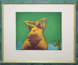 0187-Rudolf Hausner, "Eva", signierte Farblithographie von 1973, galeriegerahmt