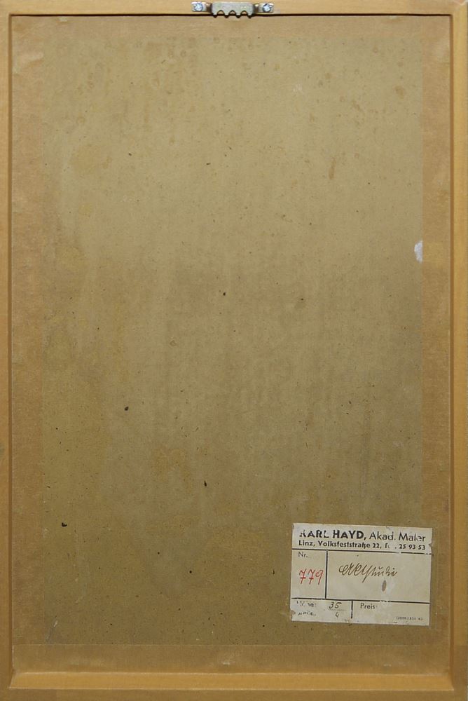 0190-Karl Hayd, "Aktstudie", Ölgemälde um 1920, gerahmt - Image 3