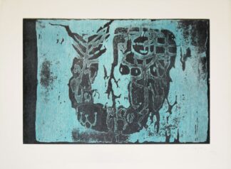0191-Stanley William Hayter, Abstrakte Kompositionen, Farblinolschnitt von 1948 und Farbradierung von 1967, je signiert