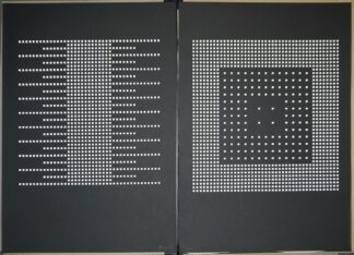 0192-Erwin Heerich, Klaus Staeck- Mappe "Ohne Titel" von 1975 mit 6 sign. "konkreten" Lithographien sowie ein sign. Einzelblatt aus der Werkreihe "Isometrien", 1960er Jahre