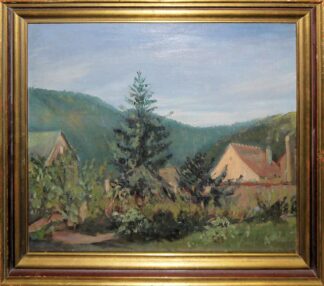0198-Otto Hodapp, Ansicht von Heidelberg, Ölgemälde, gerahmt