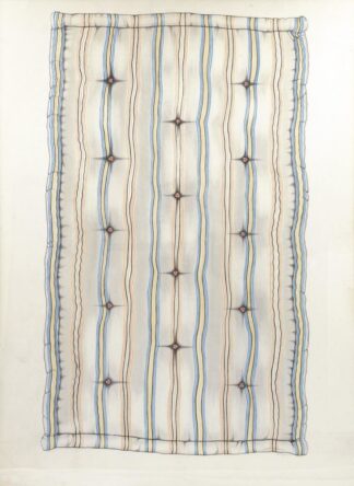 0201-Alfred Hofkunst, "Matratze", Zeichnung/Aquarell von 1969 im Museumsformat (194,5 x 114,5cm), gerahmt