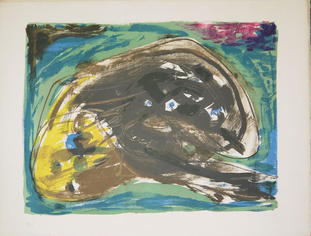 0219-Asger Jorn, Ohne Titel, 2 Farblithographien von 1973 – Bild 2