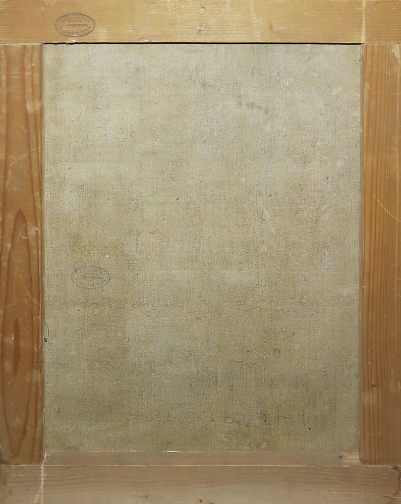 0229-Khapilov N (Хапилов Н.) von 1929, Halbakt einer jungen Frau, Ölgemälde – Bild 3