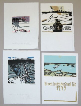 0259-Carl-Heinz Kliemann, 8 sign. Farbholzschnitte 1952 - 1982