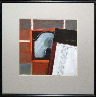 0272-Wlodzimierz Lajming, Landschaft und Abstrakte Komposition, Tuschezeichnung und Ölgemälde, gerahmt