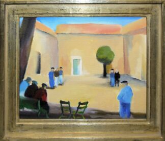 0283-Werner Lichtner-Aix, "Place de Boule", Ölgemälde von 1976, gerahmt