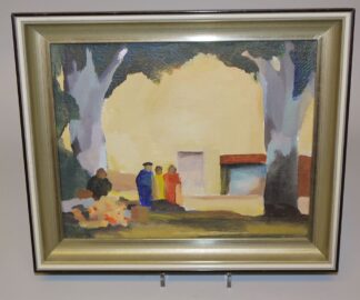 0284-Werner Lichtner-Aix, "St. Cecile Les Vignes", Ölgemälde von 1976, gerahmt