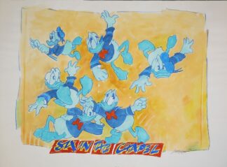 0288-Wolfgang Loesche, "Six In The Chapel", große Mischtechnik von 1999