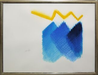 0293-Heinz Mack, aus: "Das Hohelied Salomo", signierte Farbserigraphie von 1993, gerahmt