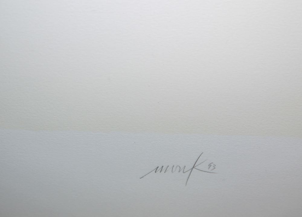 0294-Heinz Mack, aus: "Das Hohelied Salomo", signierte Farbserigraphie von 1993, gerahmt – Bild 2