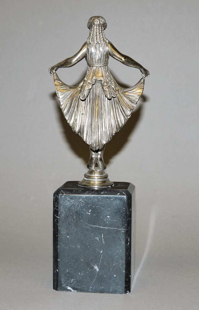 0295-Paul Howard Manship, Tänzerin, Bronze, versilbert – Bild 3