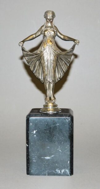0295-Paul Howard Manship, Tänzerin, Bronze, versilbert