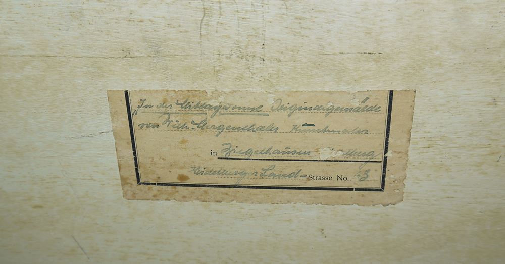 0303-Wilhelm Mergenthaler, "In der Mittagsonne", Ölgemälde von 1942, gerahmt - Image 3