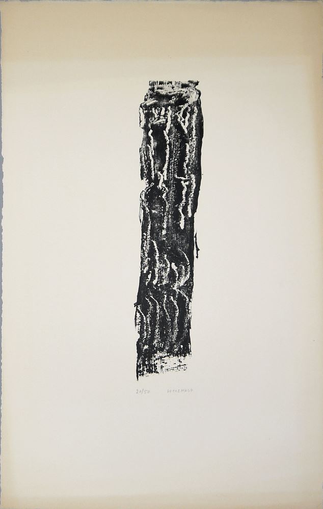 0305-Henri Michaux, Figuren, Kopf und Abstraktes, 4 signierte Lithographien - Image 3