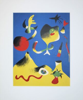 0307-Joan Miro, "L'Air", Farblithographie