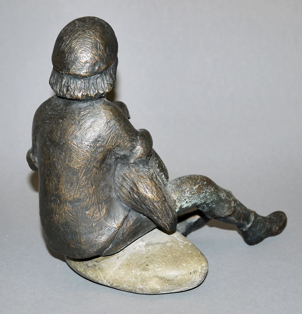 0313-Kurt Moser, Bronzeplastik "Hans im Glück" - Image 2