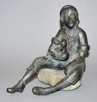 0313-Kurt Moser, Bronzeplastik "Hans im Glück"