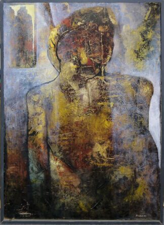 0340-Janusz Osicki, "Pielgrzymka", Ölgemälde von 1986, gerahmt