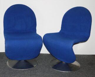 0344-Verner Panton, zwei Stühle "System 1-2-3" für Fritz Hansen, Dänemark