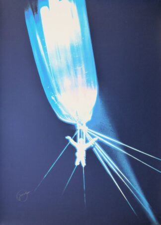0357-Otto Piene, "Lichtgestalt", signierte Farbserigraphie von 1972