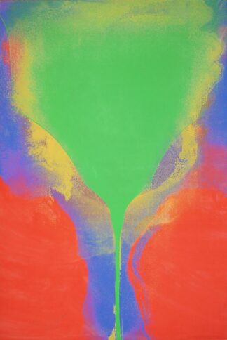 0360-Otto Piene, Schön Grün und Violett - Diptychon, 2 signierte Farbserigraphien von 1972