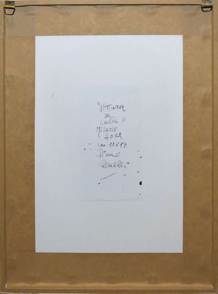 0362-Pino Pinelli, "Pittura su carta", Mischtechnik von 2012, galeriegerahmt – Bild 2