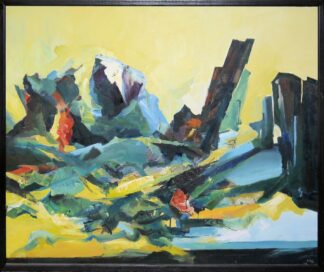 0371-Boguslaw Ptak, "Martwa Natura", großes Ölgemälde von 1988, gerahmt