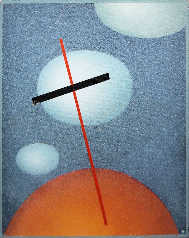 0373-Anatoly Putilin (Анатолий Путилин), "Erinnerungen an Japan" (Воспоминания о Японии) & Ohne Titel (Без названия), zwei Ölgemälde von 1978 – Bild 3