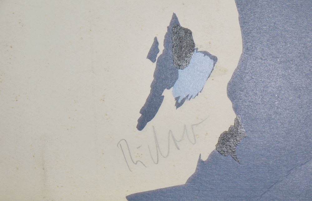 0385-Gerhard Richter, "Schweizer Alpen" (B2), signierte Farbserigraphie von 1969 – Bild 2