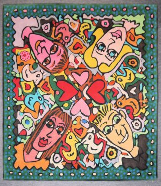 0395-James Rizzi, Rizziteppich, Wolle