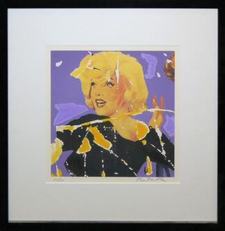 0397-Mimmo Rotella, Marilyn, 2 signierte Farbserigraphien, galeriegerahmt