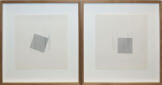 0407-Diet Sayler, Schraffuren, 2 signierte Lithographien von 1973, je galeriegerahmt