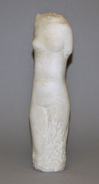 0420-Fritz Schwarzbeck, Stehender weiblicher Akt, Torso, Marmor-Skulptur