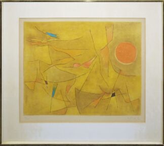 0432-Gustave Singier, Provence, Farbradierung und Farblithographie und Farbradierung von 1958/63, gerahmt