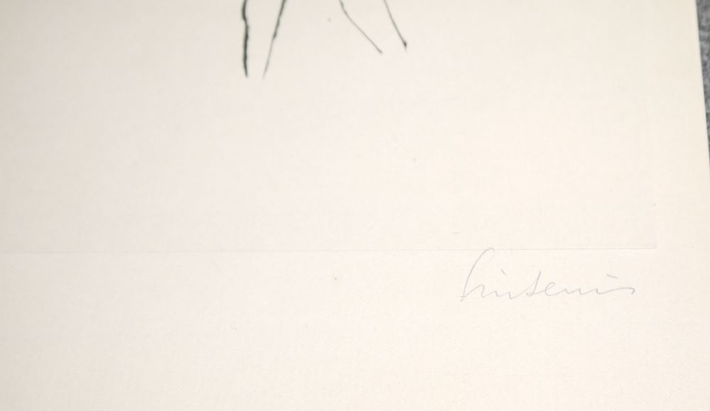 0433-Renée Sintenis, Jüngling, signierte Kaltnadelradierung um 1920 - Image 2