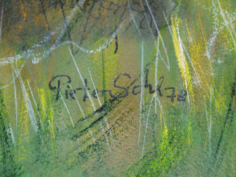 0435-Piet Sohl, Sammlungsnachlass mit 9 Arbeiten auf Papier: 3 x größere Mischtechnik/Pastell/Aquarell, 1 x Öl und 5 Radierungen, signiert, 1976-86 - Image 4