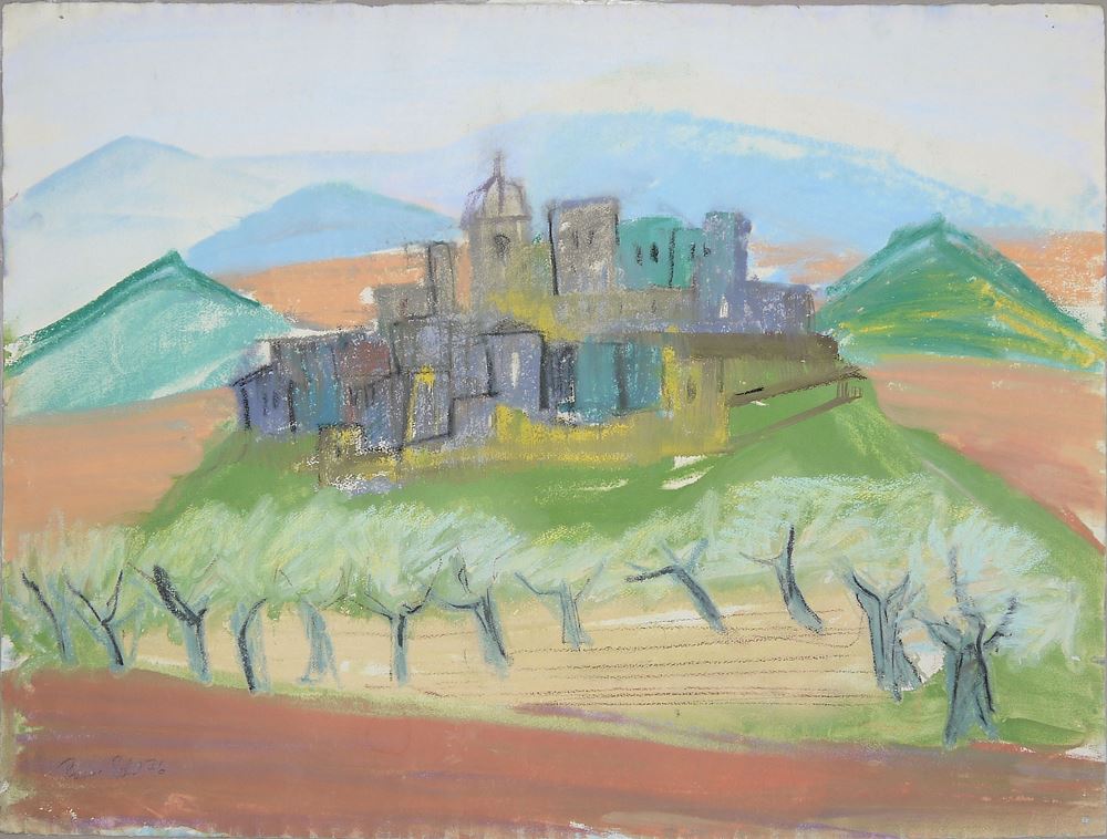 0435-Piet Sohl, Sammlungsnachlass mit 9 Arbeiten auf Papier: 3 x größere Mischtechnik/Pastell/Aquarell, 1 x Öl und 5 Radierungen, signiert, 1976-86 - Image 5
