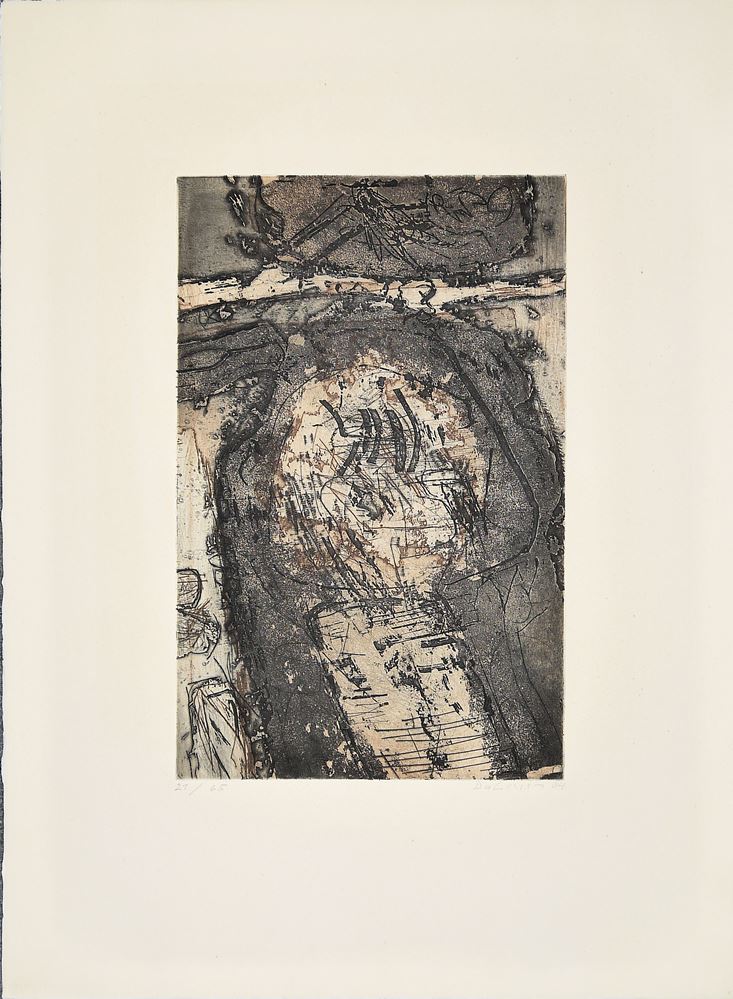 0445-Ferdinand Springer und Karl Fred Dahmen, Abstrakte Kompositionen, 6 signierte Farbradierungen - Image 2