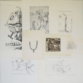 0466-André Thomkins, Abstrakte Kompositionen, 3 Radierungen und 5 Lithographien, alle signiert