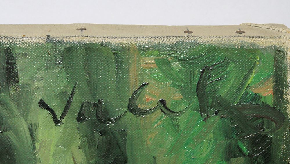 0474-André Valet, Intime Café- oder Barszene, Ölgemälde – Bild 2